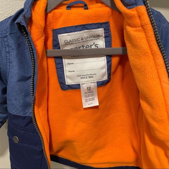 Like New Carter’s Coat 12 mo - Picture 4 of 4